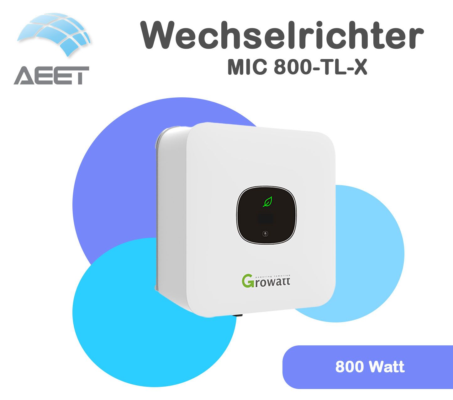 Wechselrichter Growatt MIC 800TL-X - 08TL-X - Micro Wechselrichter Growatt MIC 800TL-X - 08TL-X - Micro