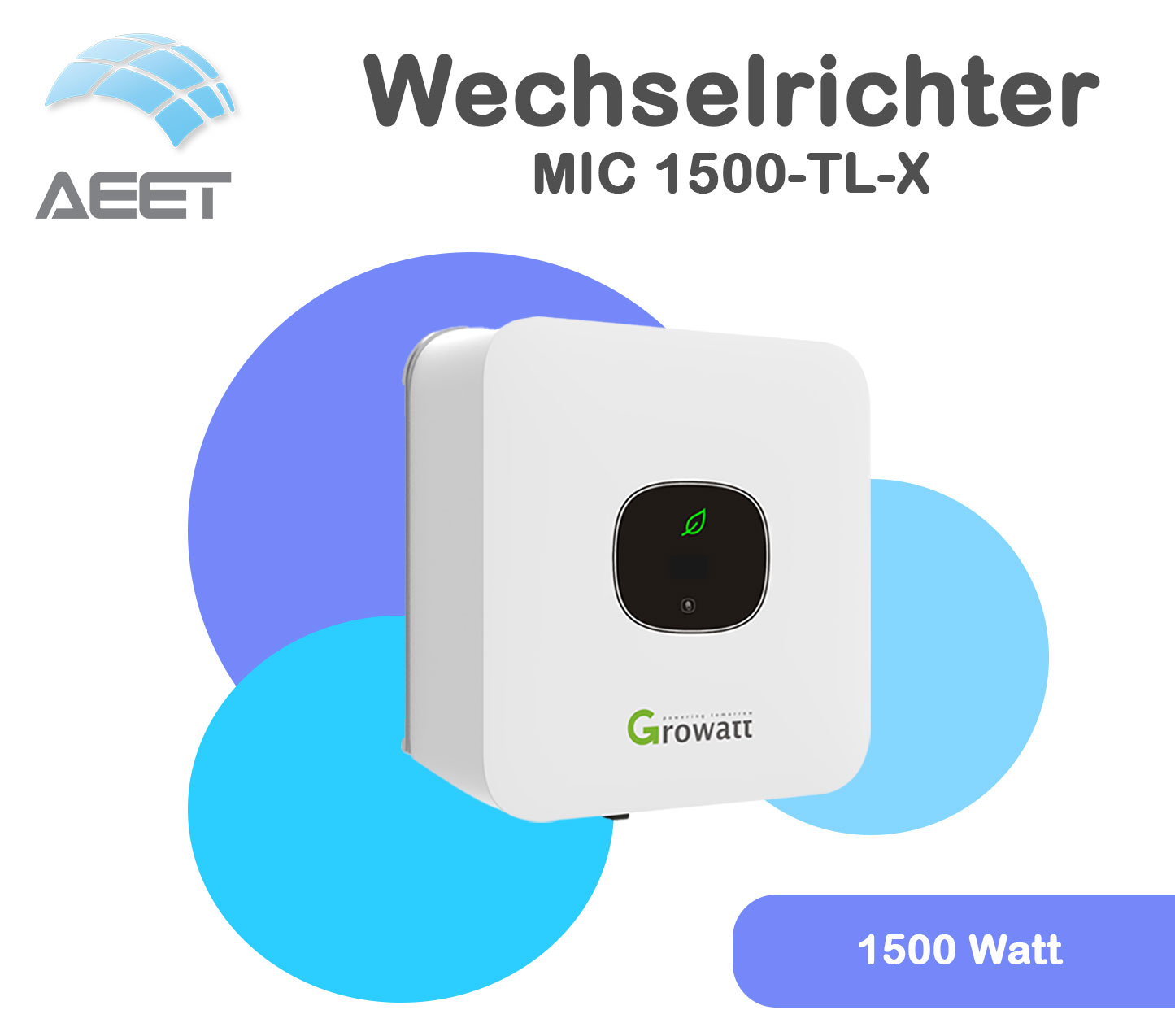 Wechselrichter Growatt MIC 1500TL-X - 0150TL-X Wechselrichter Growatt MIC 1500TL-X - 0150TL-X